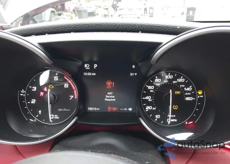 2019 Alfa Romeo Giulia Awd из США, поврежденный, VIN ZARFANAN4K7614029